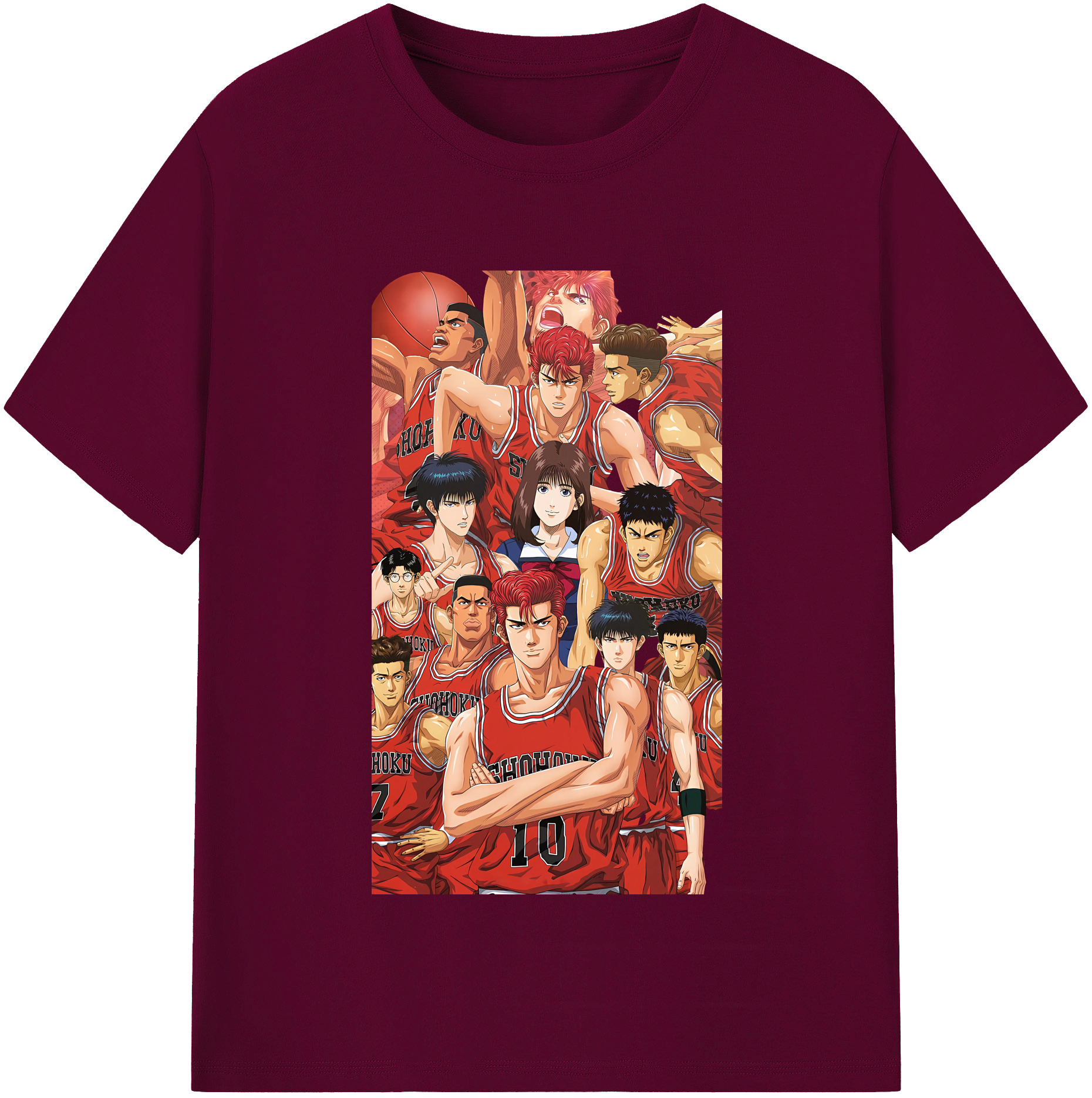 （画像用） SLAM DUNK／スラムダンク レディースカジュアルプリントTシャツ（綿100％）